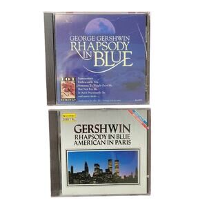 GEORGE GERSHWIN 2 CD LOT - Rhapsody In Blue American in Paris + more (Versions)